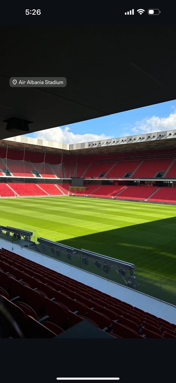 Guest photo of the pitch in daylight